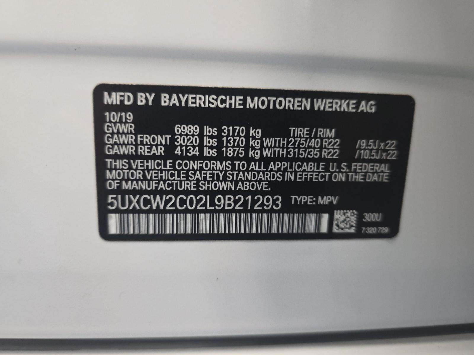 2020 BMW X7 xDrive40i AWD