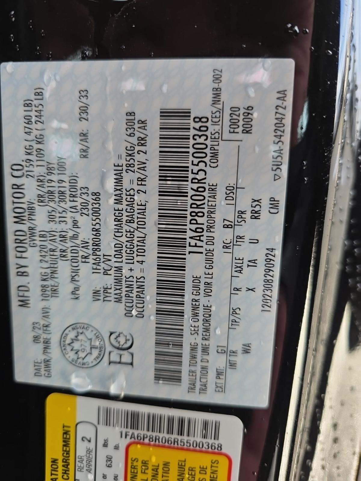 2024 Ford Mustang Dark Horse RWD