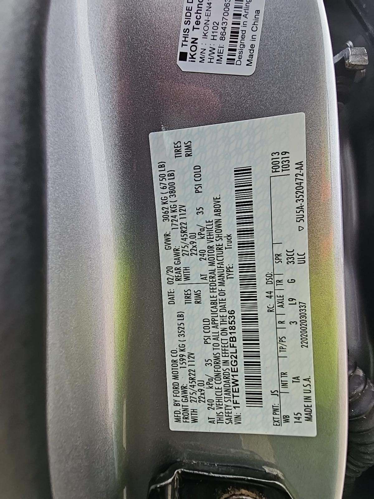 2020 Ford F-150 Limited AWD