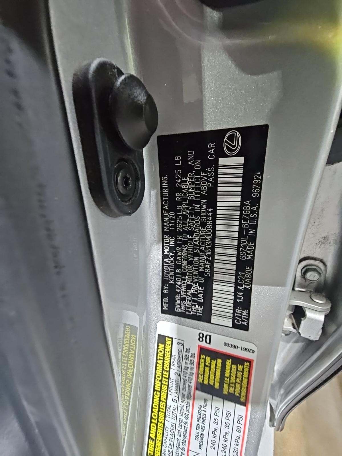 2021 Lexus ES ES 350 Ultra Luxury FWD