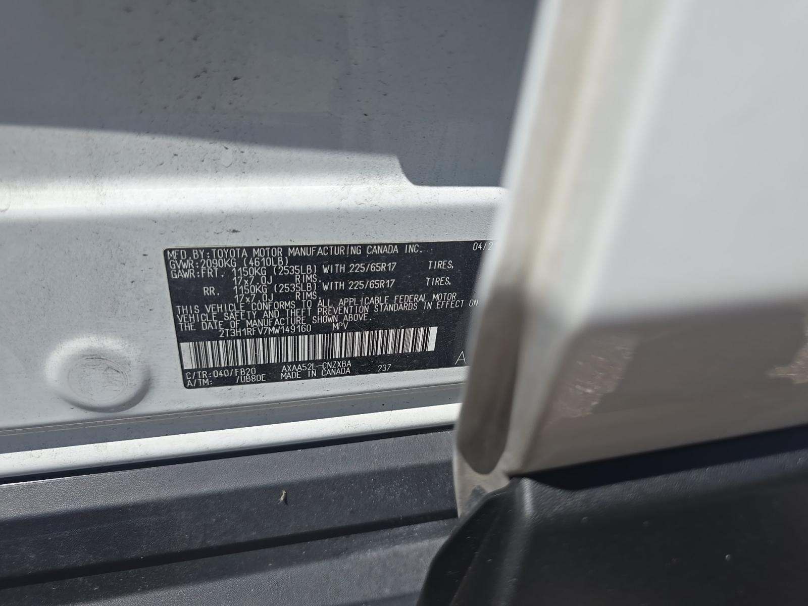 2021 Toyota RAV4 LE FWD