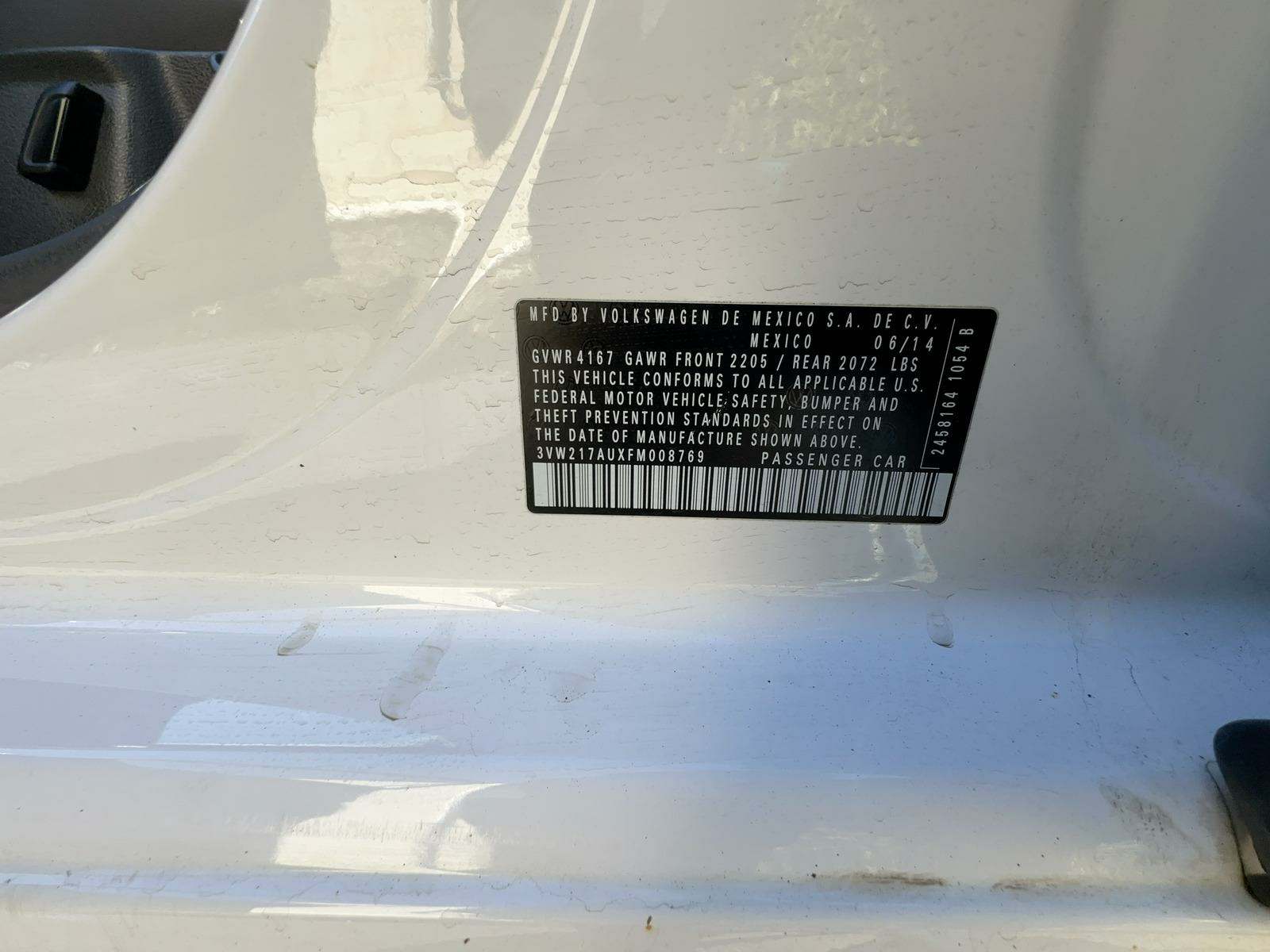 2015 Volkswagen Golf TSI S FWD