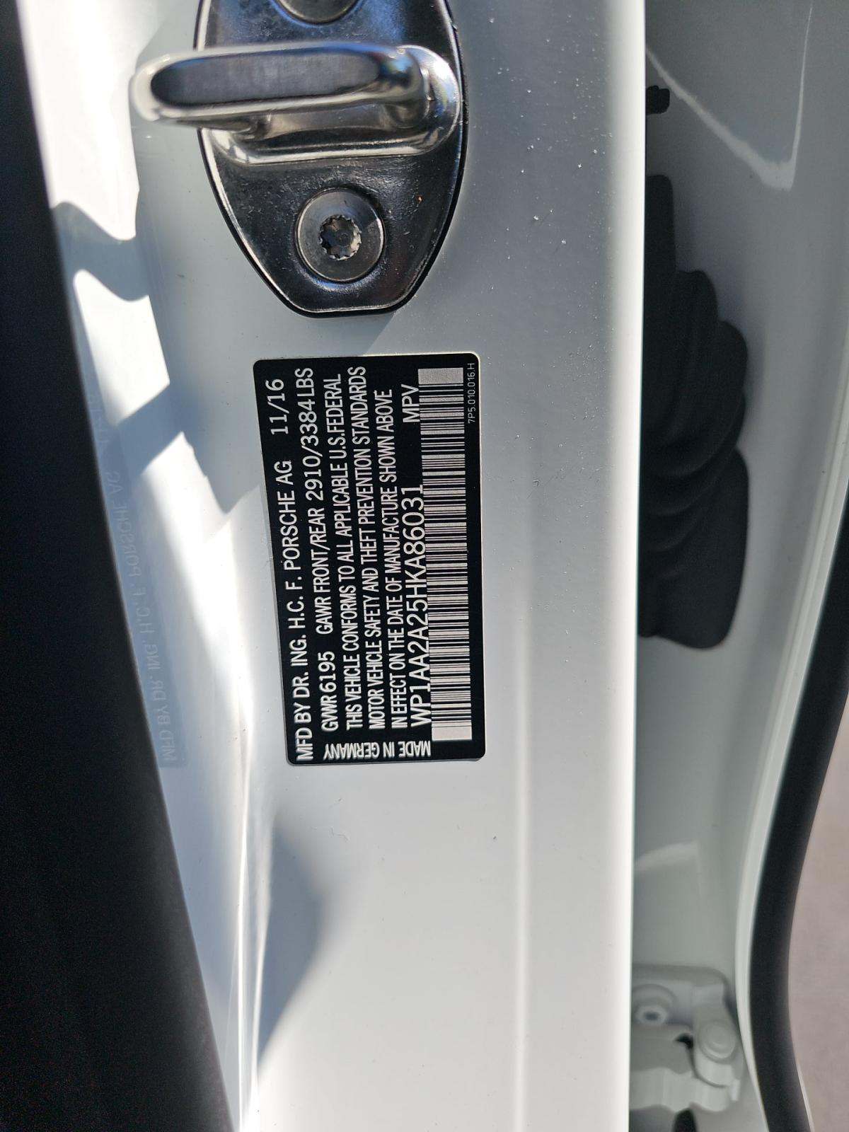 2017 Porsche Cayenne Platinum Edition AWD