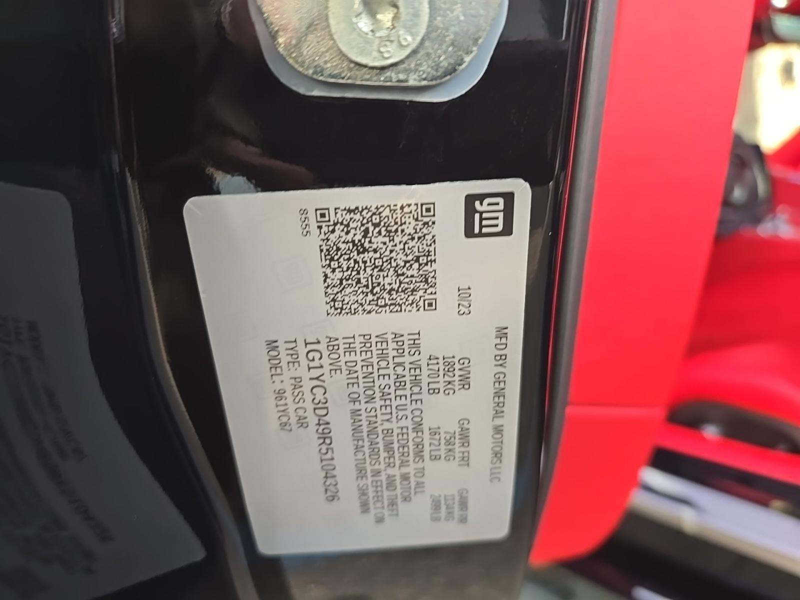 2024 Chevrolet Corvette Stingray RWD