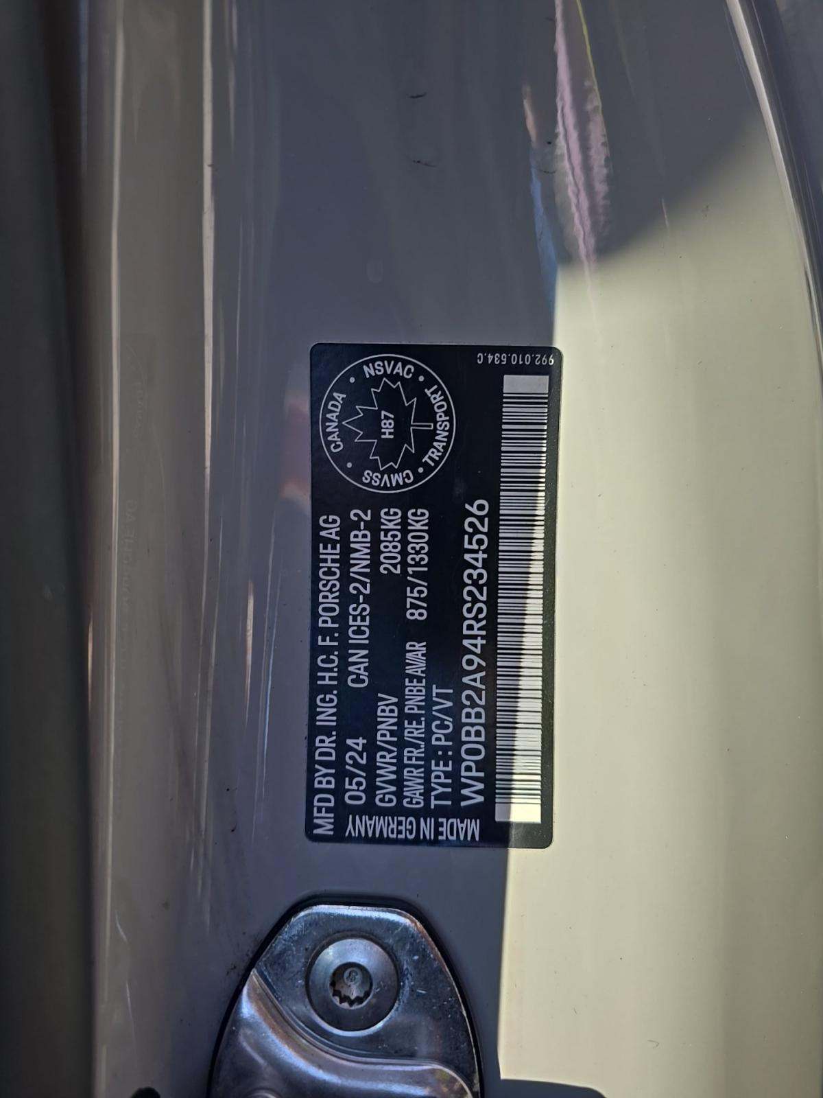 2024 Porsche 911 4S Targa AWD