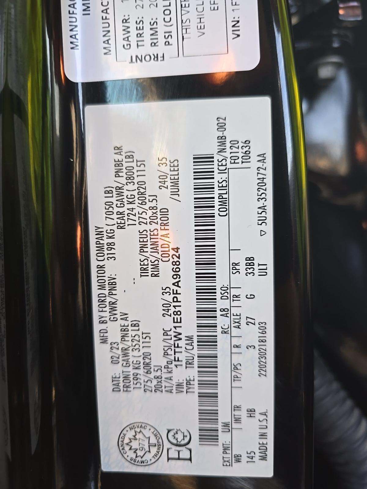 2023 Ford F-150 Lariat AWD