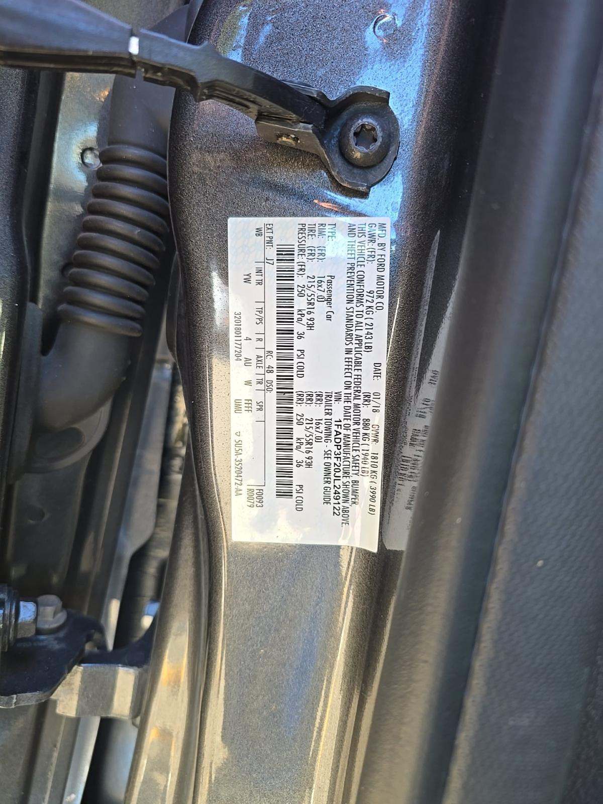 2018 Ford Focus SE FWD