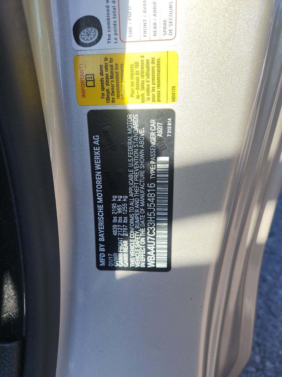 2017 BMW 4 Series 430i RWD