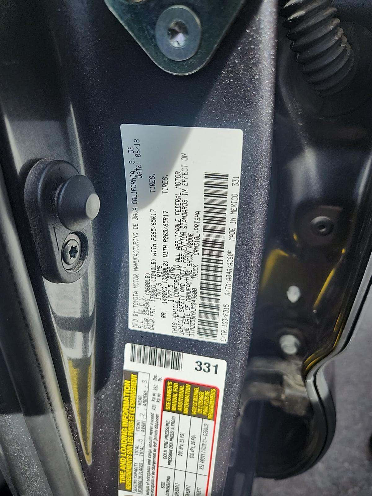 2018 Toyota Tacoma TRD Sport AWD