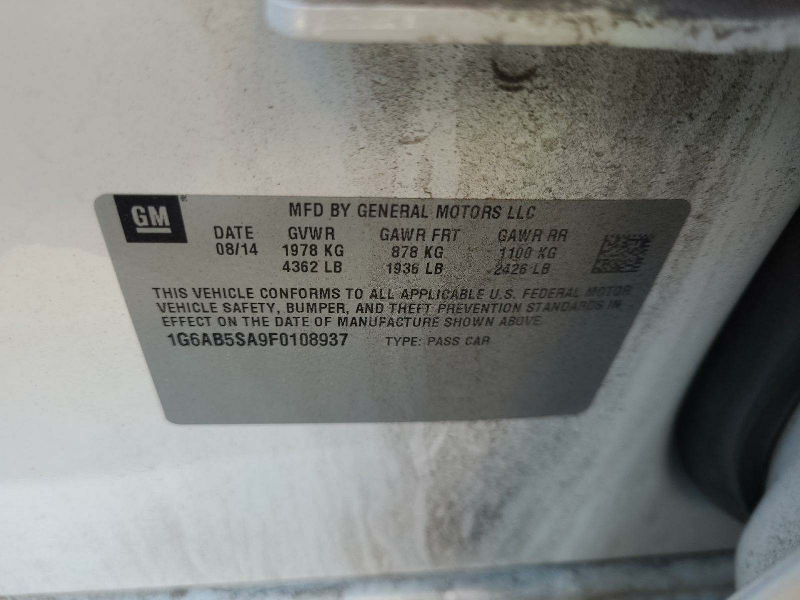 2015 Cadillac ATS Luxury RWD