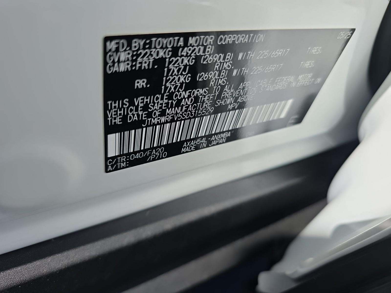 2025 Toyota RAV4 Hybrid XLE AWD