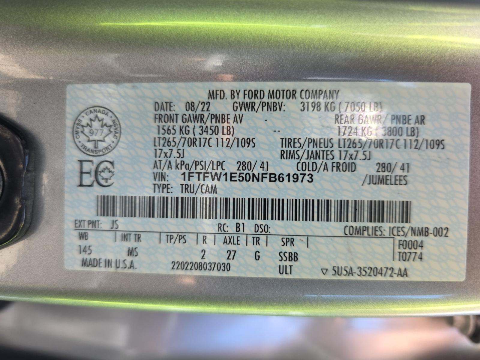2022 Ford F-150 XLT AWD