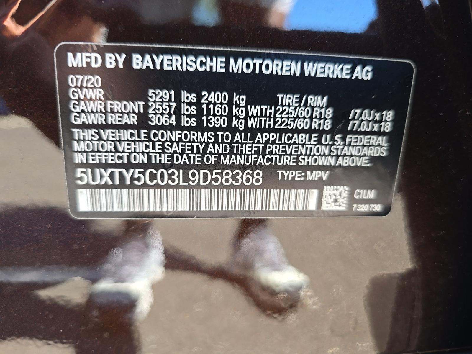 2020 BMW X3 xDrive30i AWD