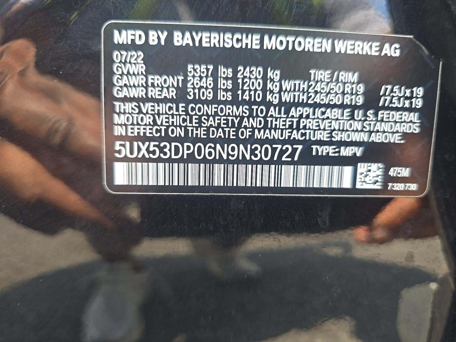 2022 BMW X3 xDrive30i AWD