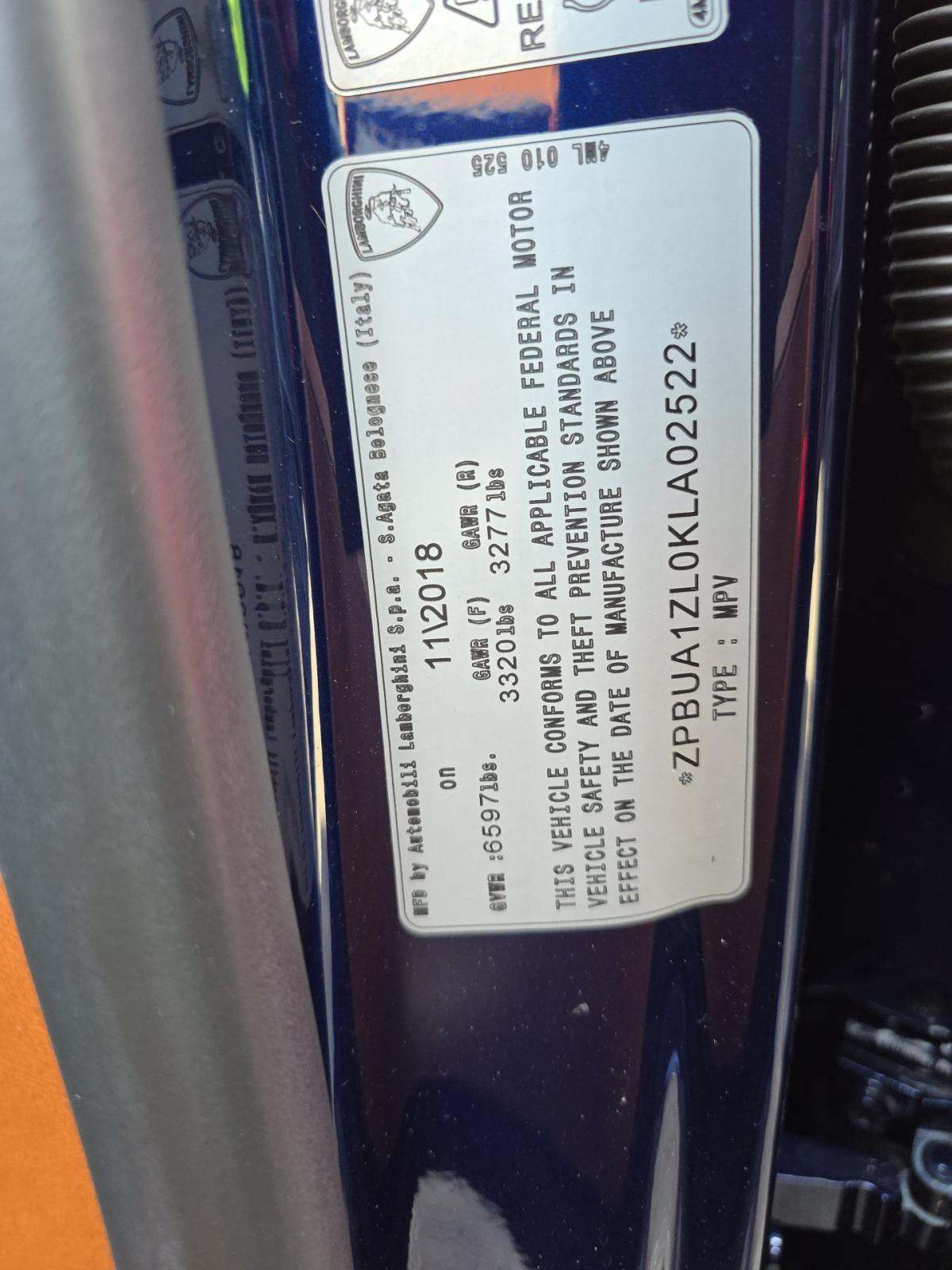 2019 Lamborghini Urus Base AWD