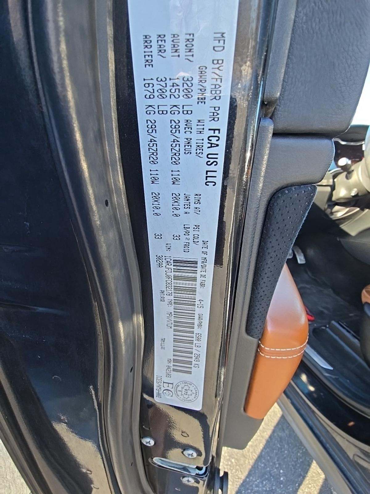 2015 Jeep Grand Cherokee SRT AWD