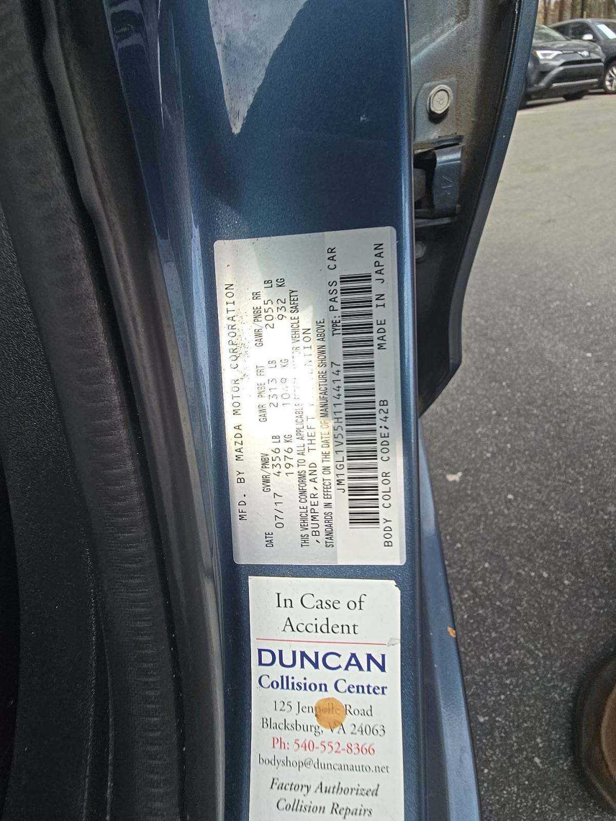 2017 MAZDA MAZDA6 Touring FWD