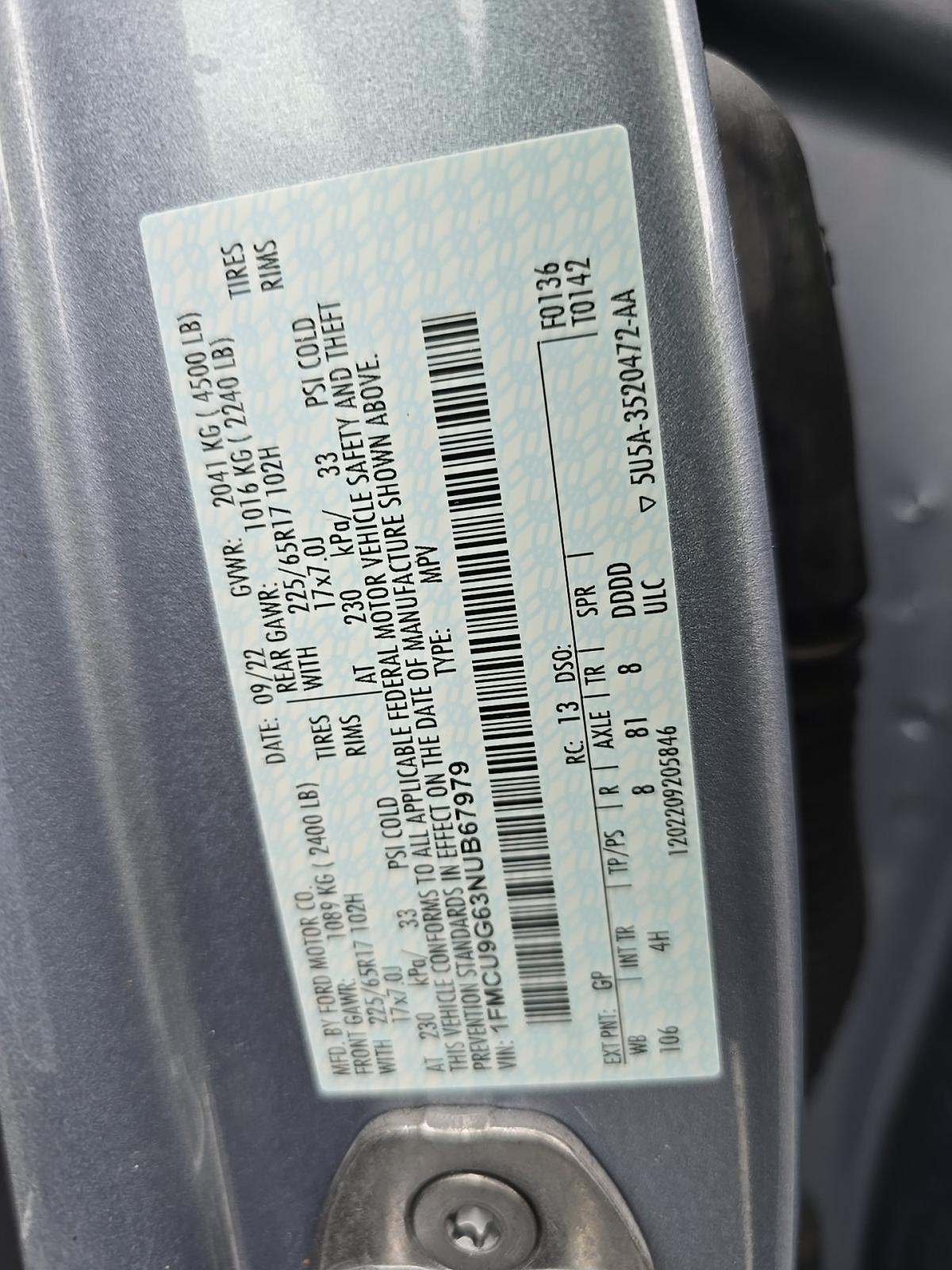 2022 Ford Escape SE AWD