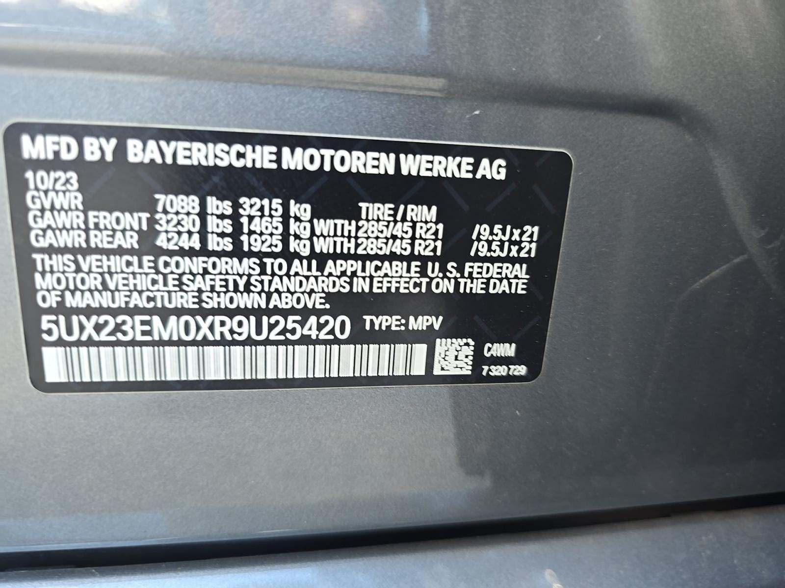 2024 BMW X7 xDrive40i AWD