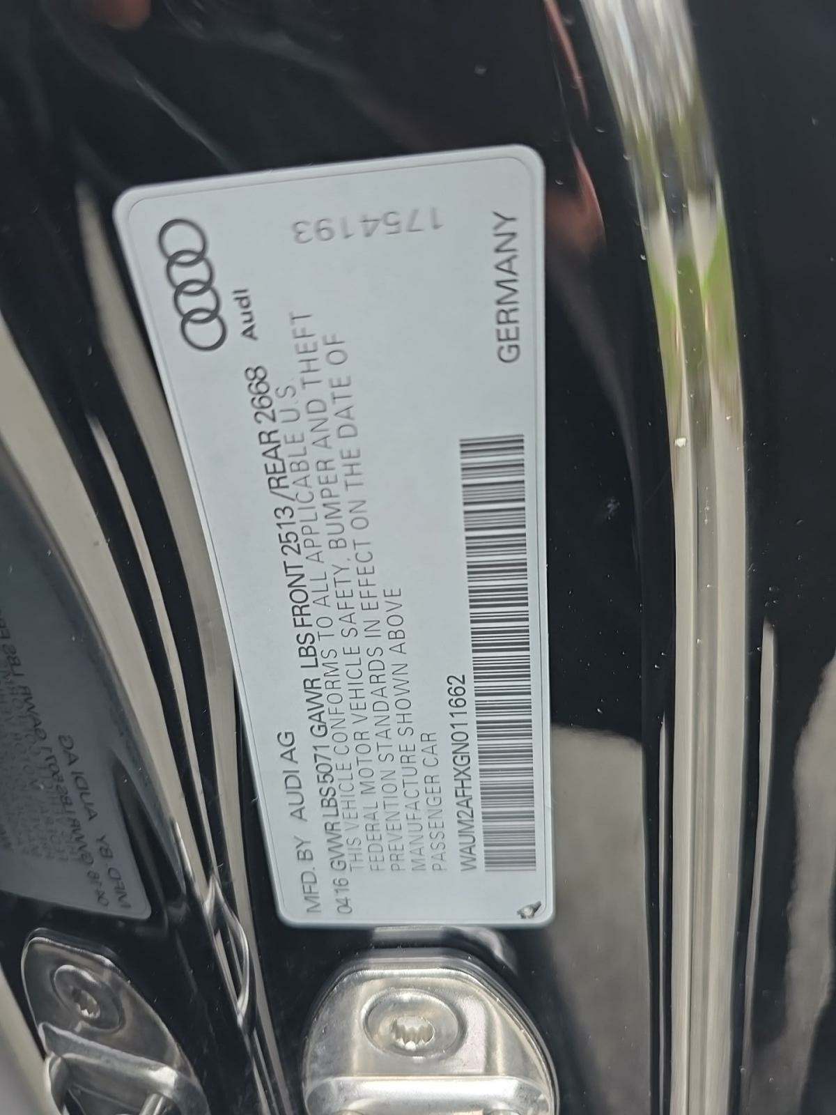 2016 Audi A5 2.0T Premium Plus AWD