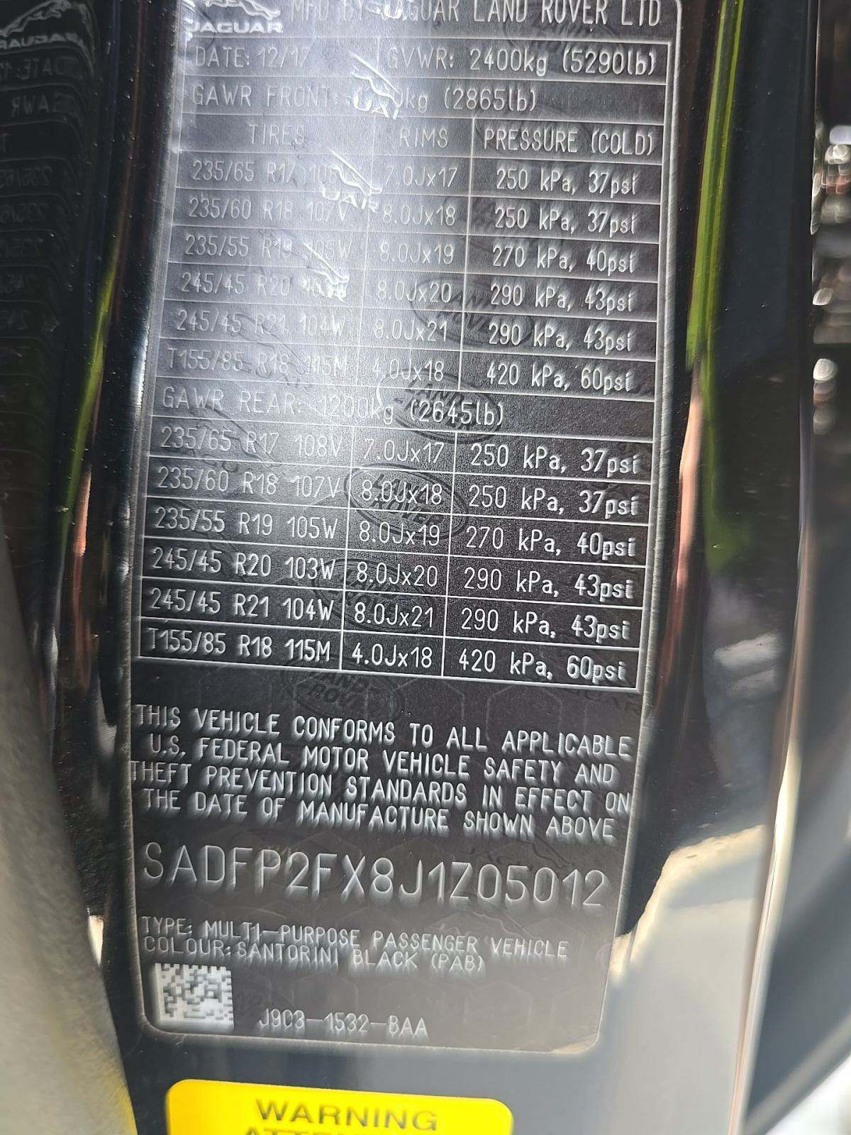 2018 Jaguar E-PACE SE AWD