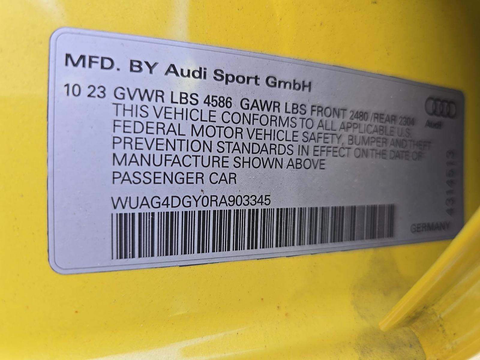 2024 Audi RS 3 Base AWD