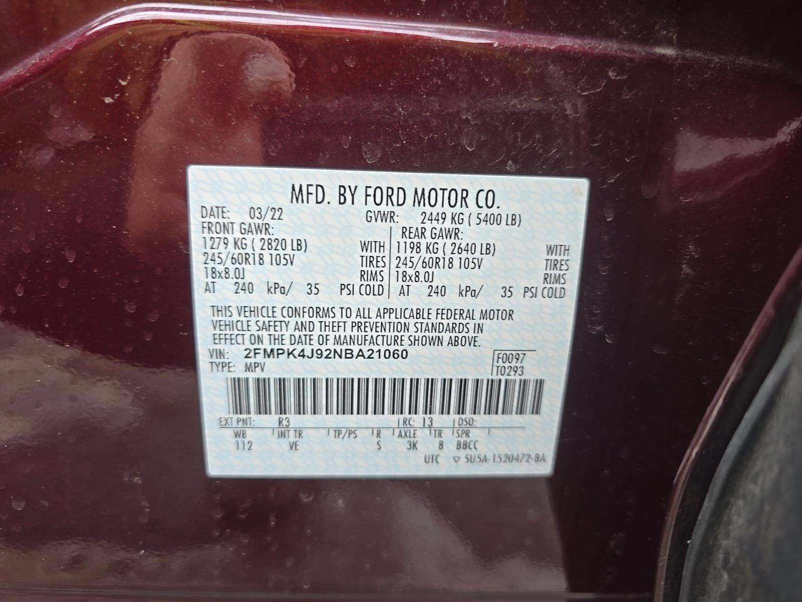 2022 Ford Edge SEL AWD