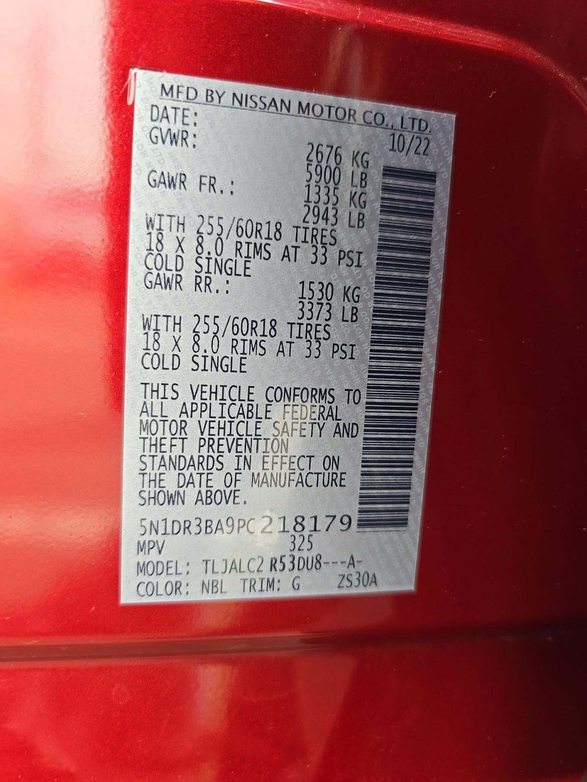 2023 Nissan Pathfinder SV FWD