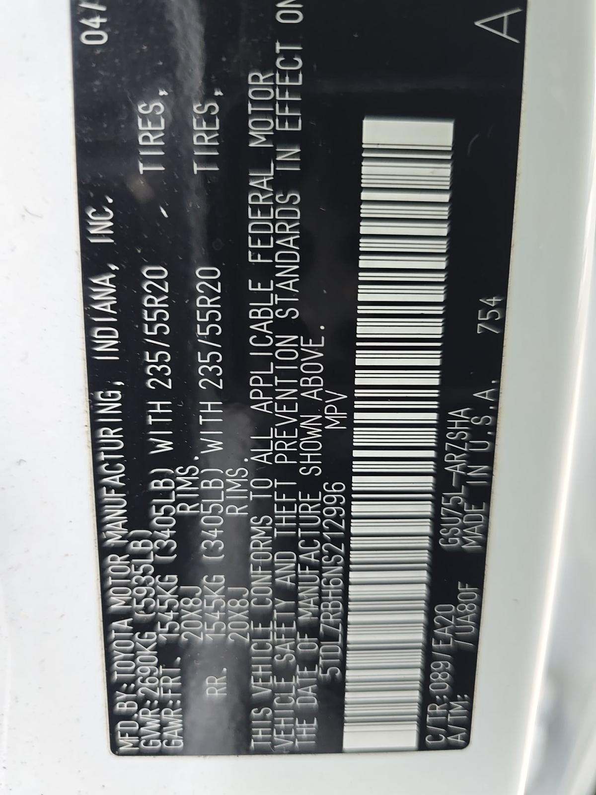 2022 Toyota Highlander XSE AWD