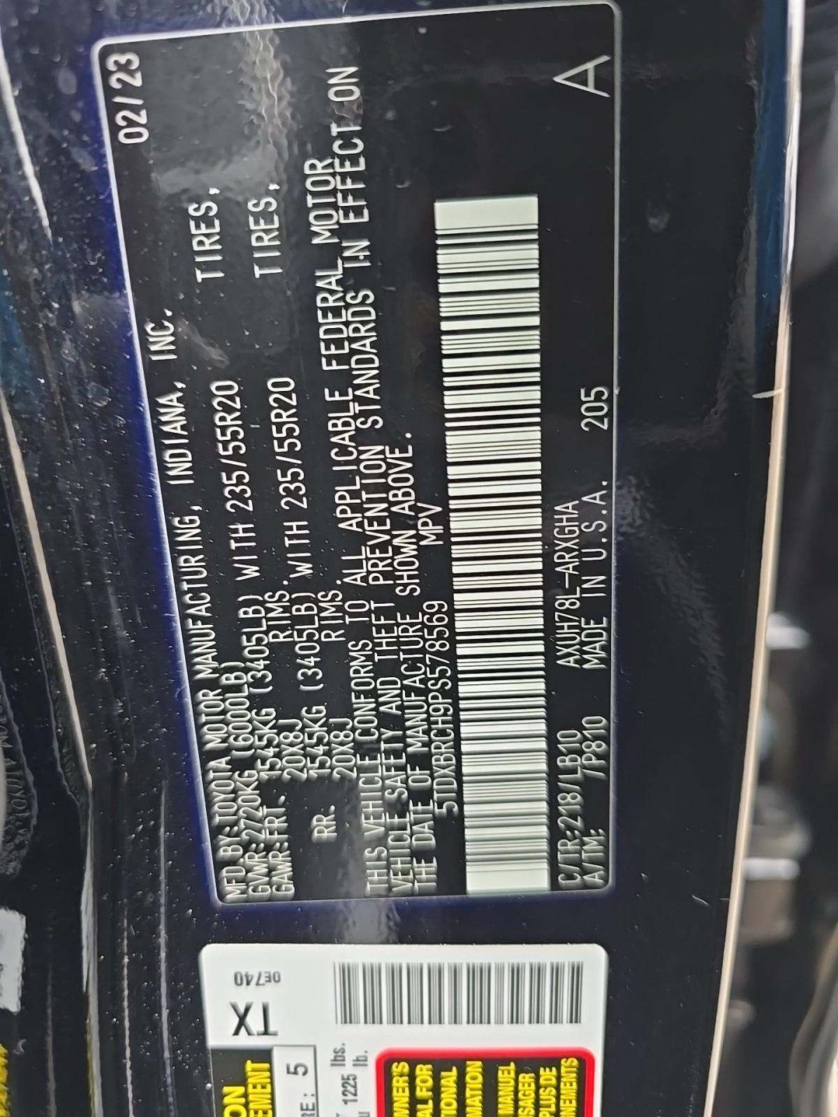 2023 Toyota Highlander Hybrid Limited AWD