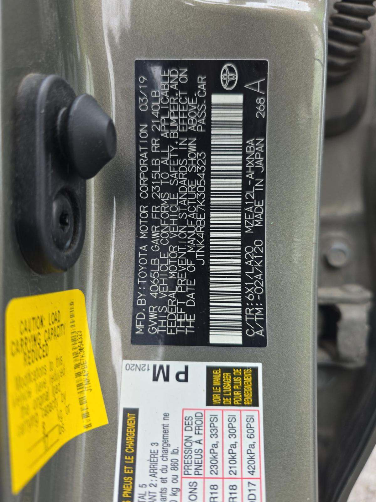 2019 Toyota Corolla XSE FWD