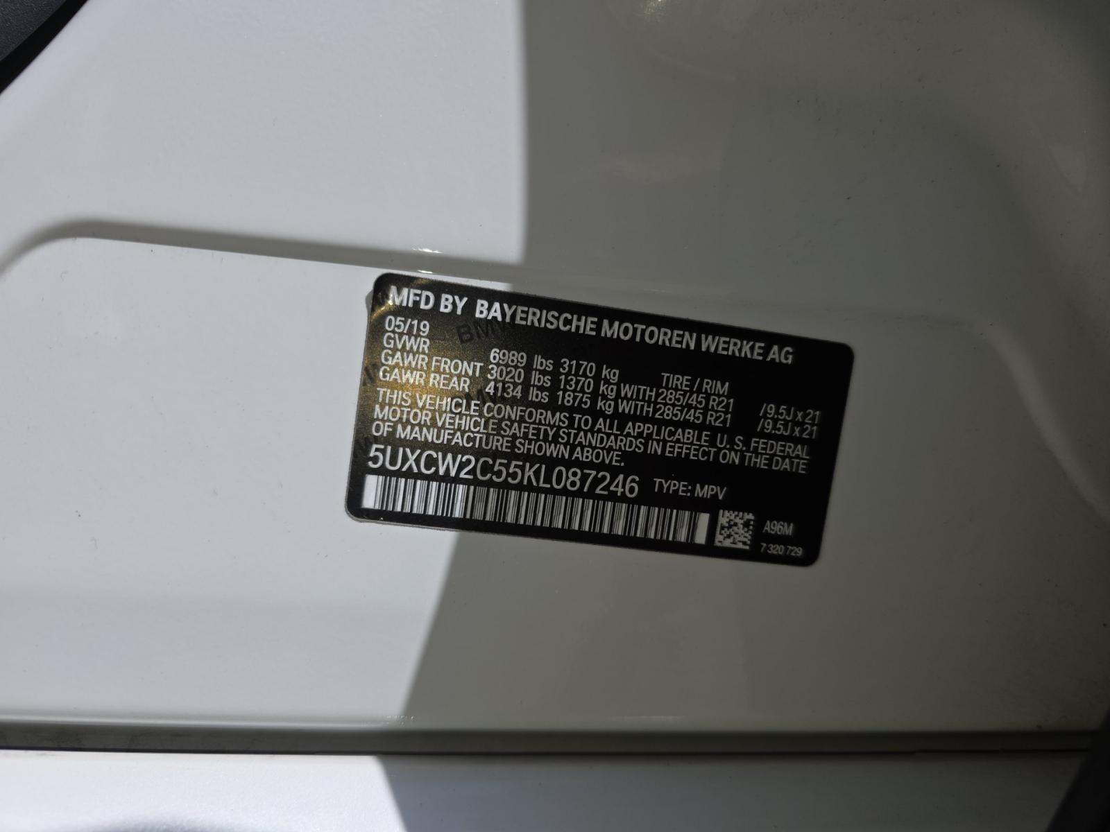 2019 BMW X7 xDrive40i AWD