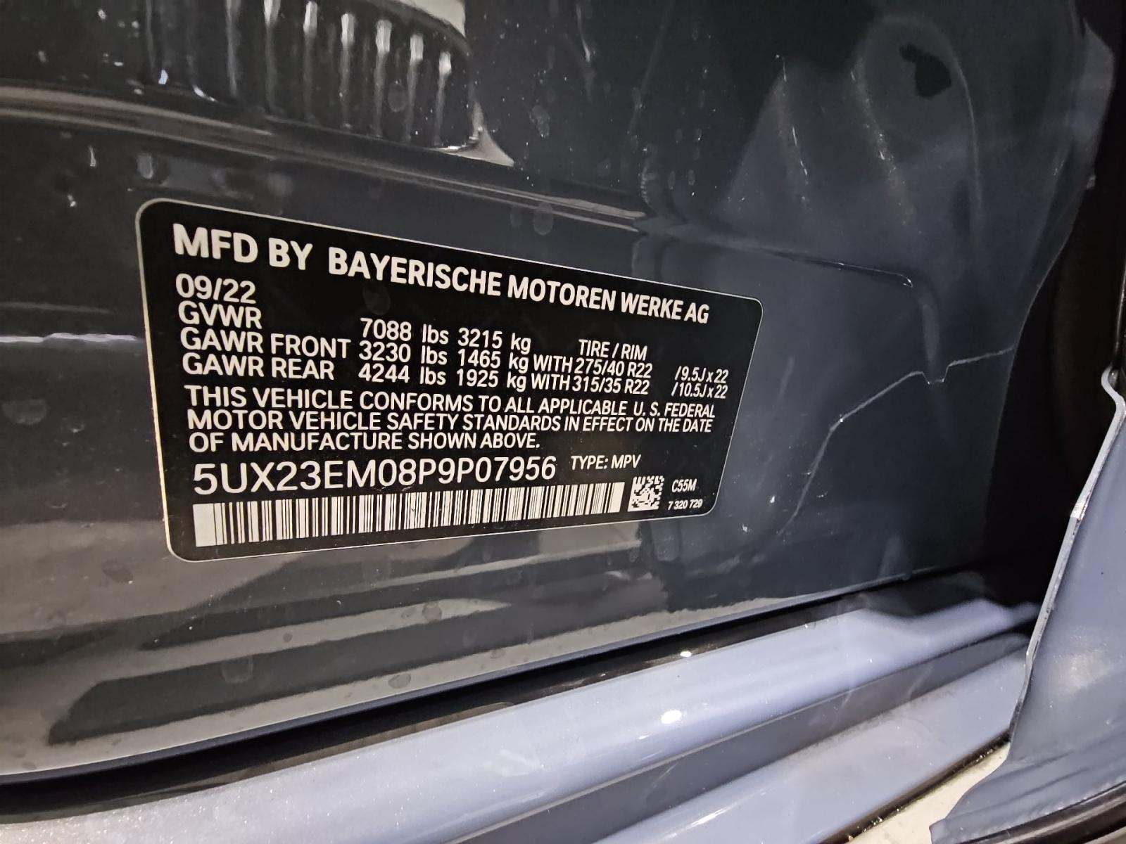 2023 BMW X7 xDrive40i AWD