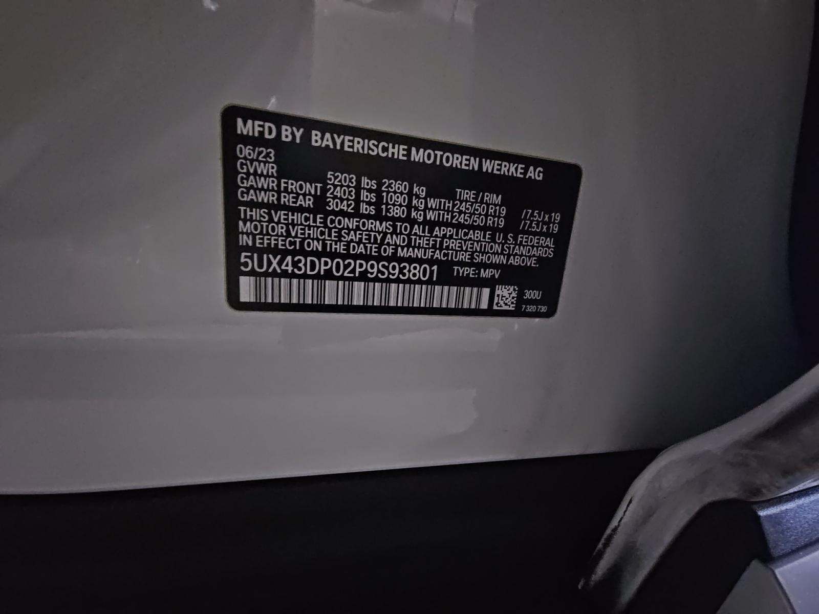 2023 BMW X3 sDrive30i RWD