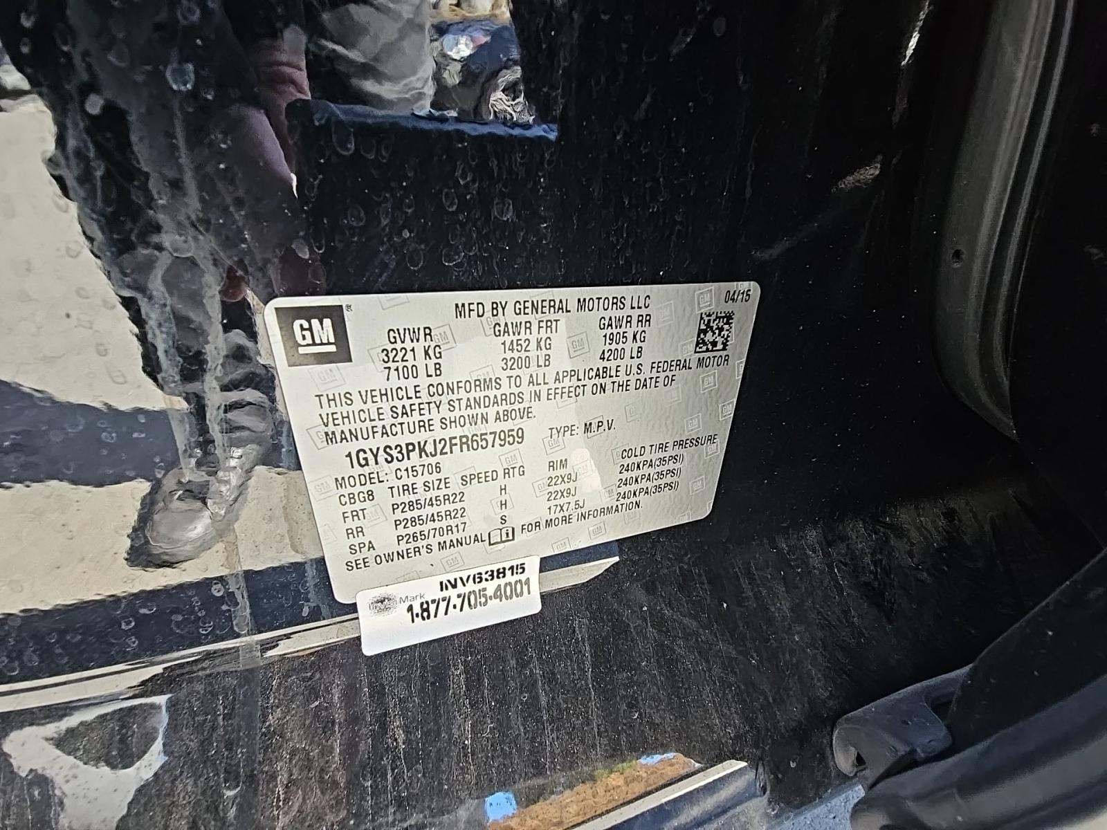 2015 Cadillac Escalade Platinum RWD