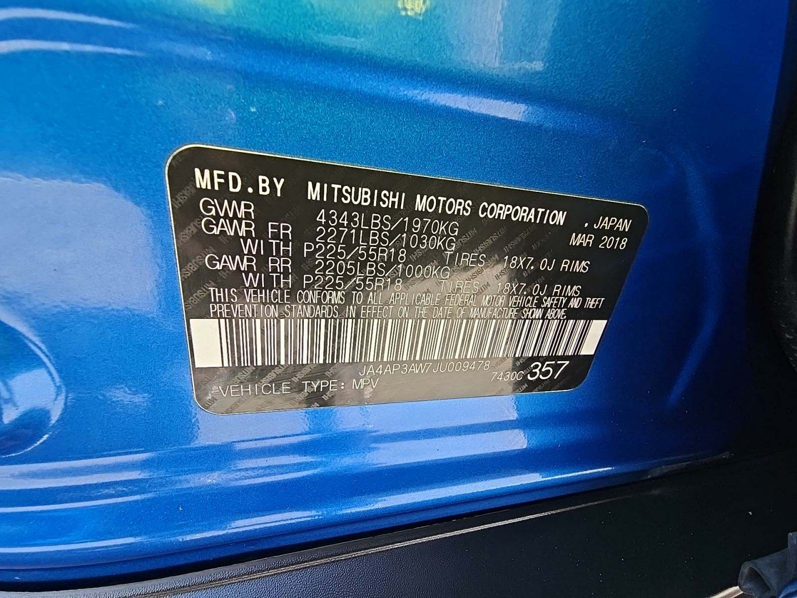 2018 Mitsubishi Outlander Sport SE FWD