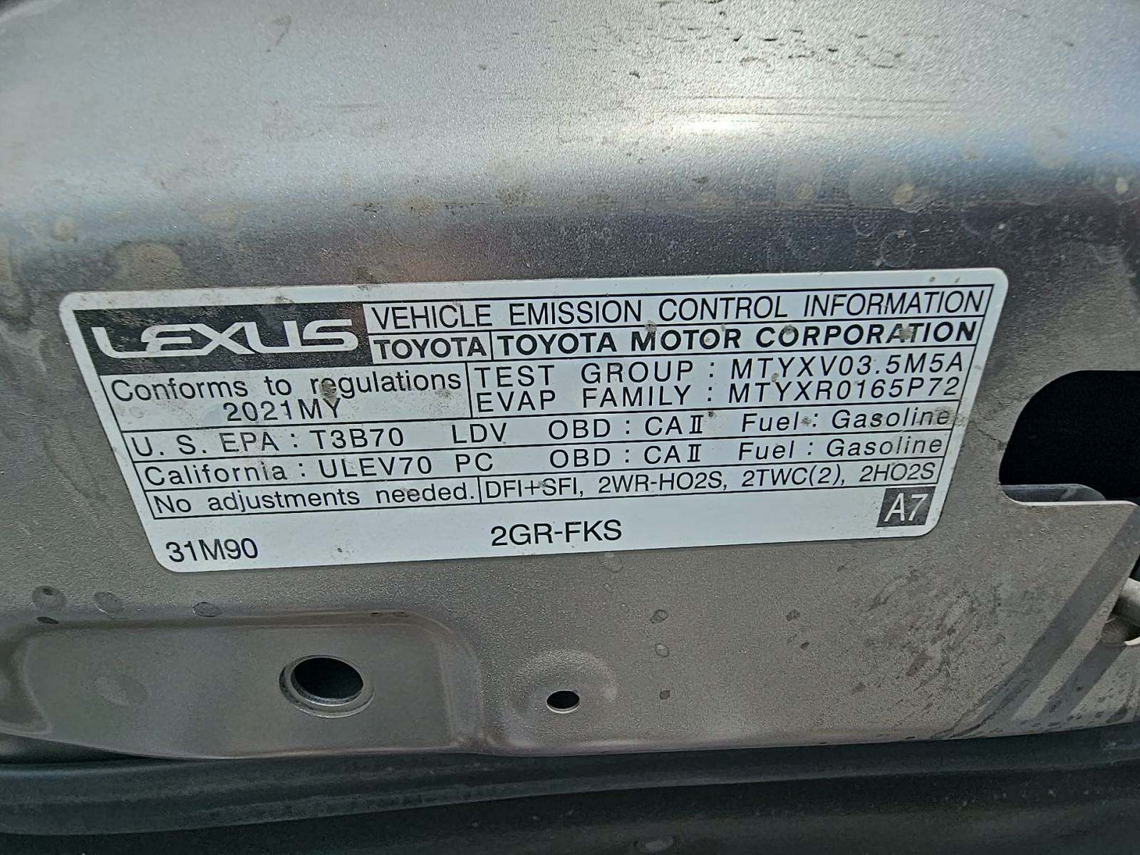 2021 Lexus IS IS 350 F SPORT RWD