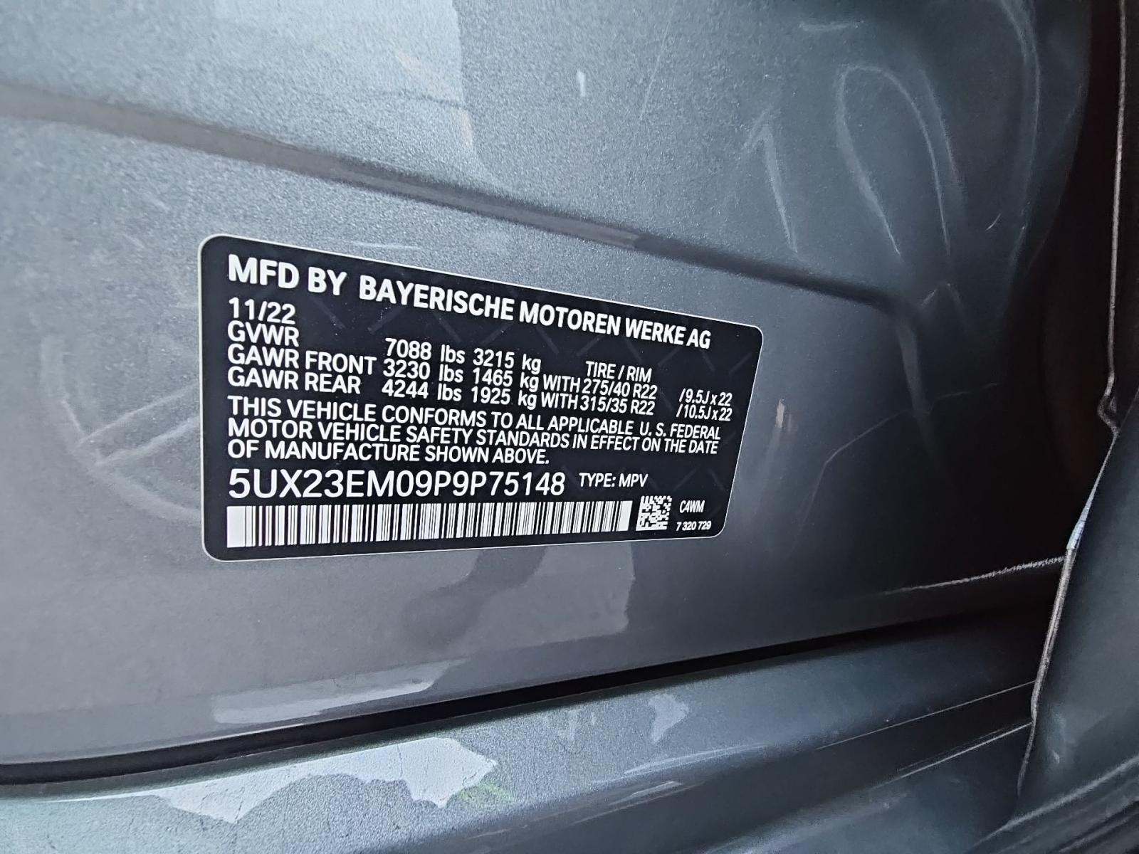 2023 BMW X7 xDrive40i AWD