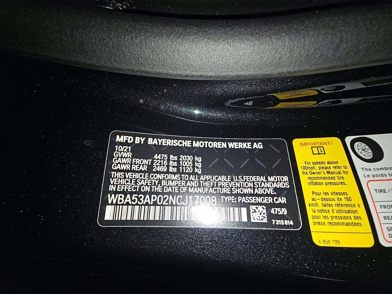 2022 BMW 4 Series 430i RWD