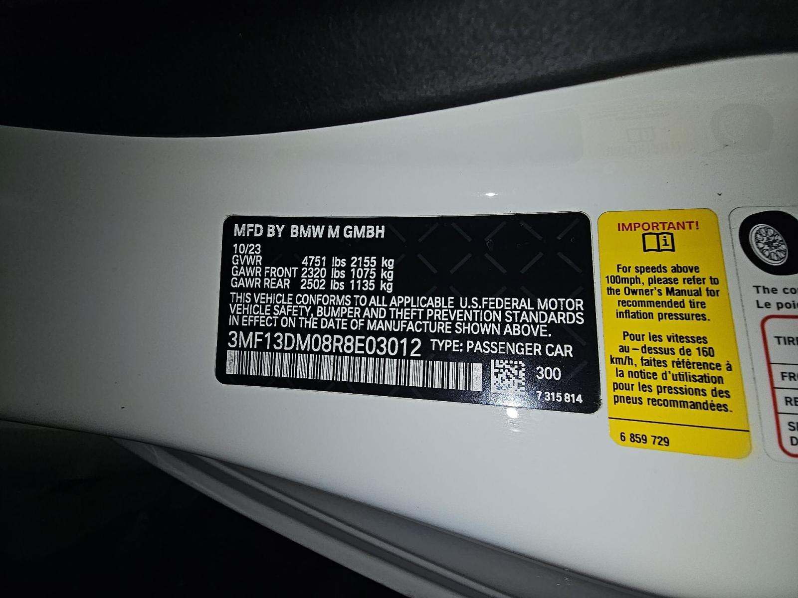 2024 BMW M2 Base RWD