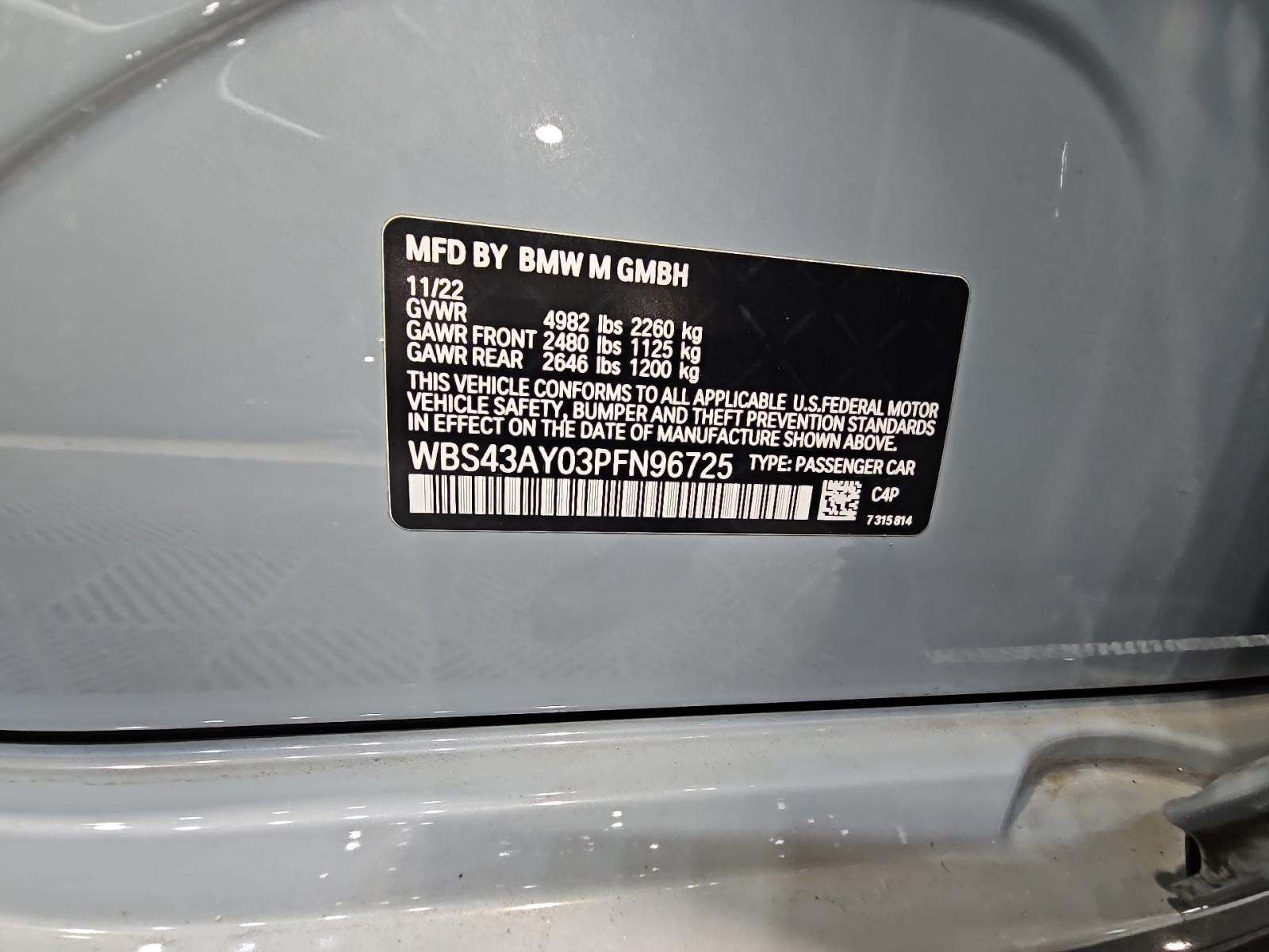 2023 BMW M3 Competition xDrive AWD