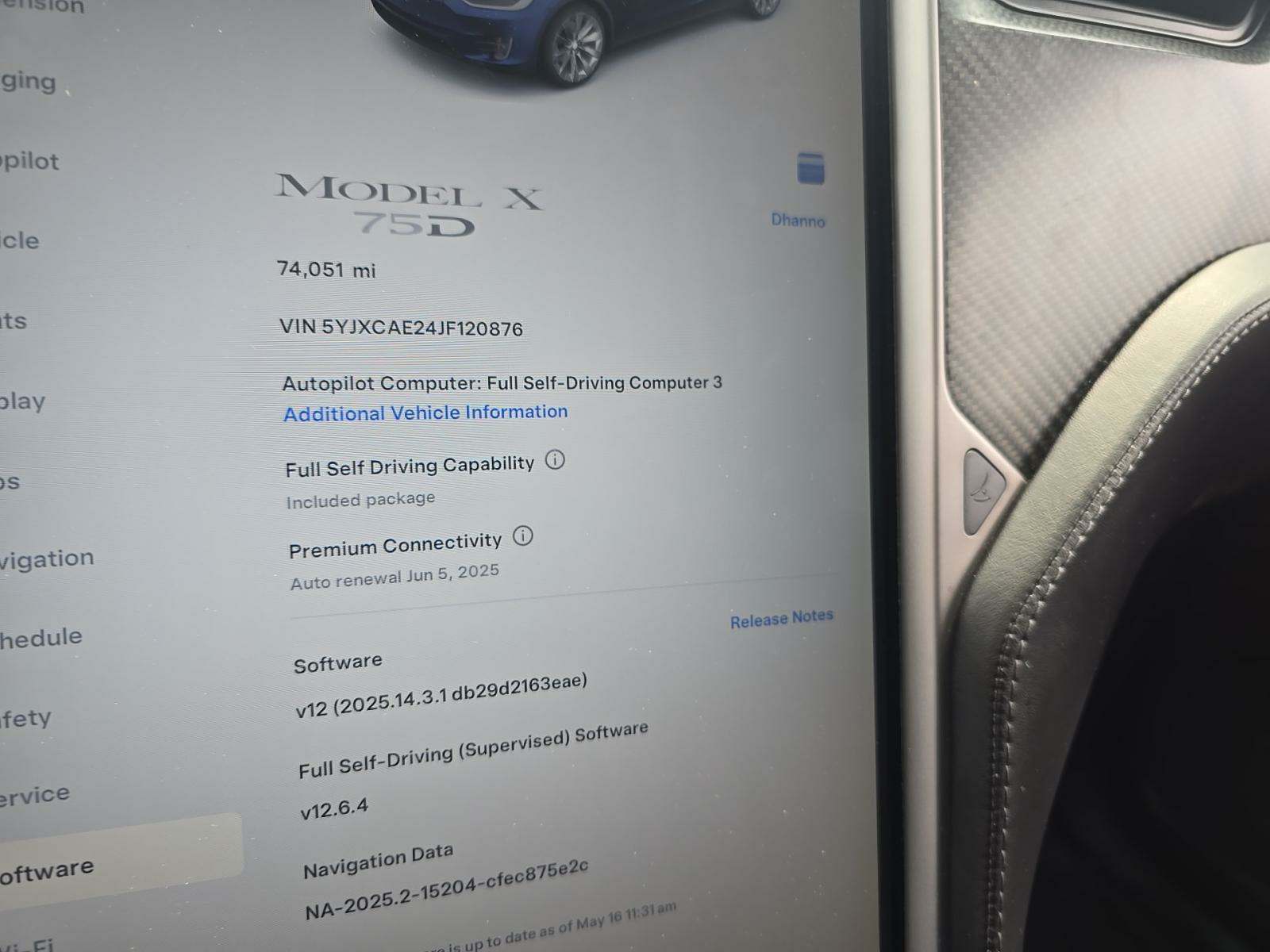 2018 Tesla Model X 75D AWD