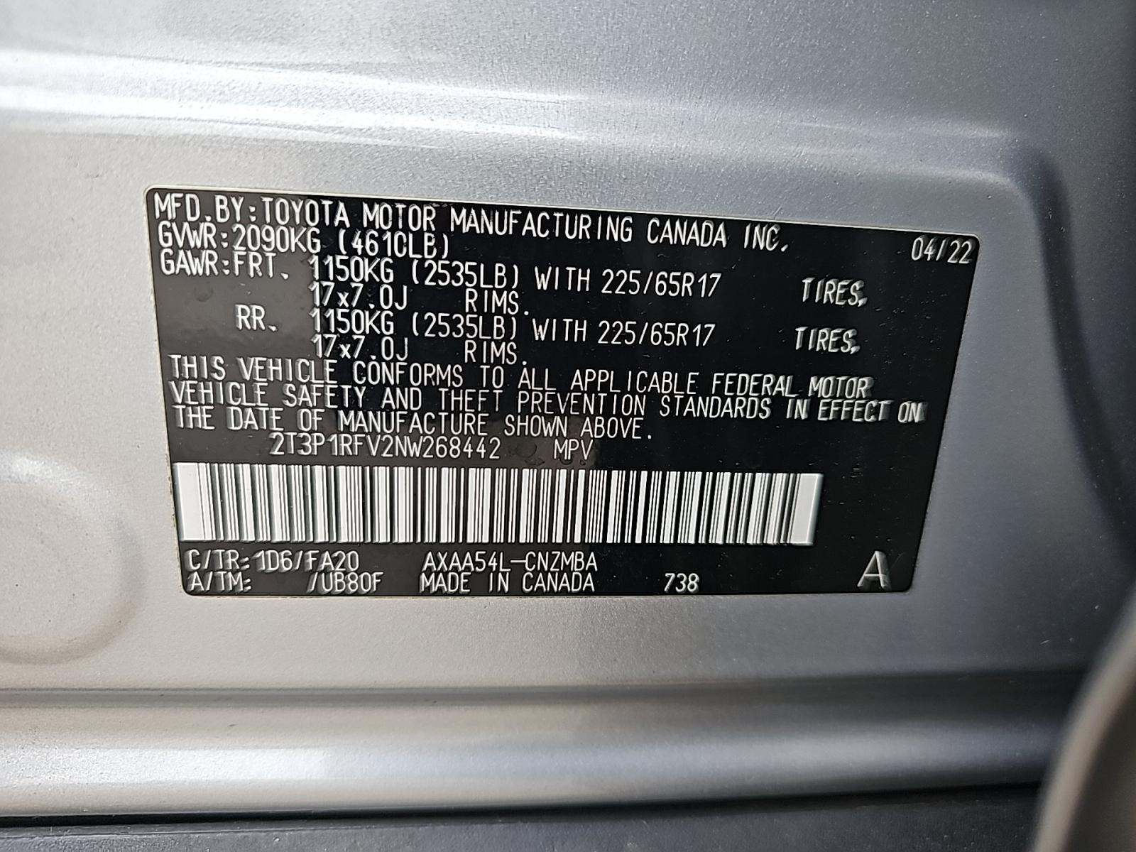 2022 Toyota RAV4 XLE AWD