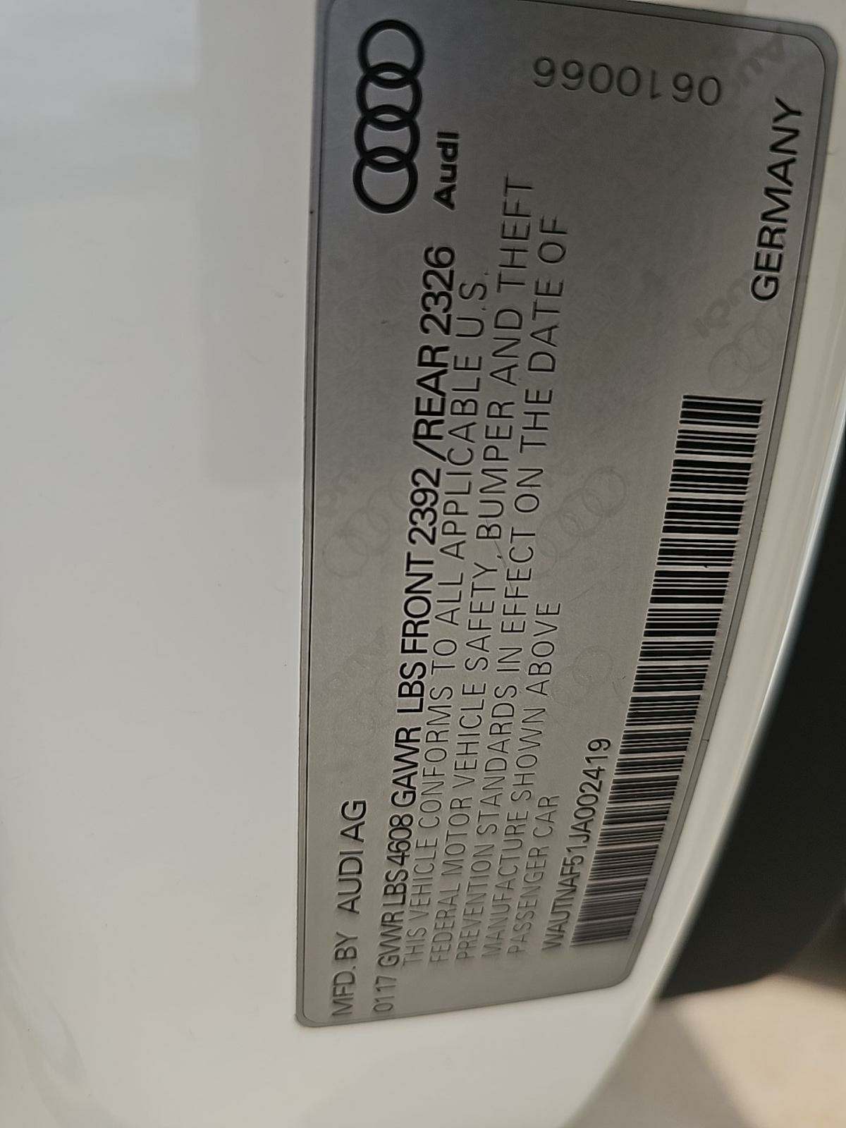 2018 Audi A5 Premium Plus AWD