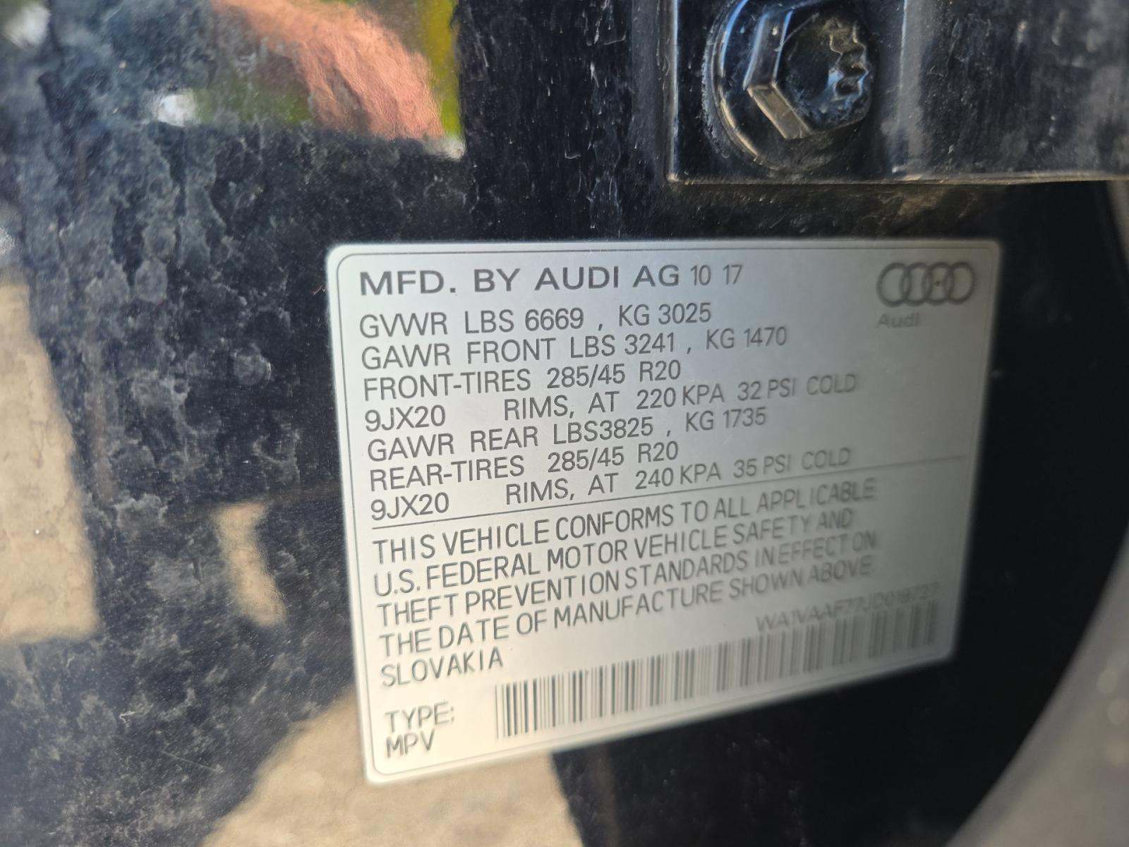 2018 Audi Q7 3.0T Prestige AWD