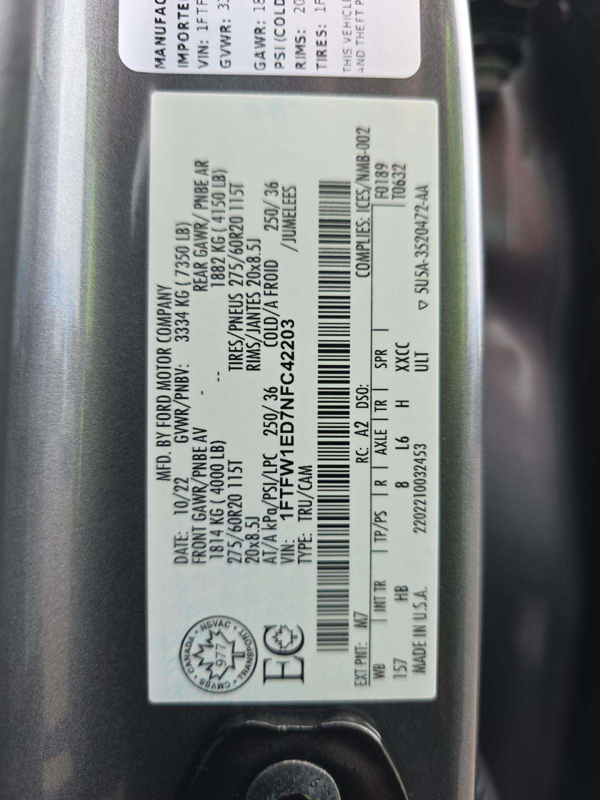 2022 Ford F-150 Hybrid Lariat AWD