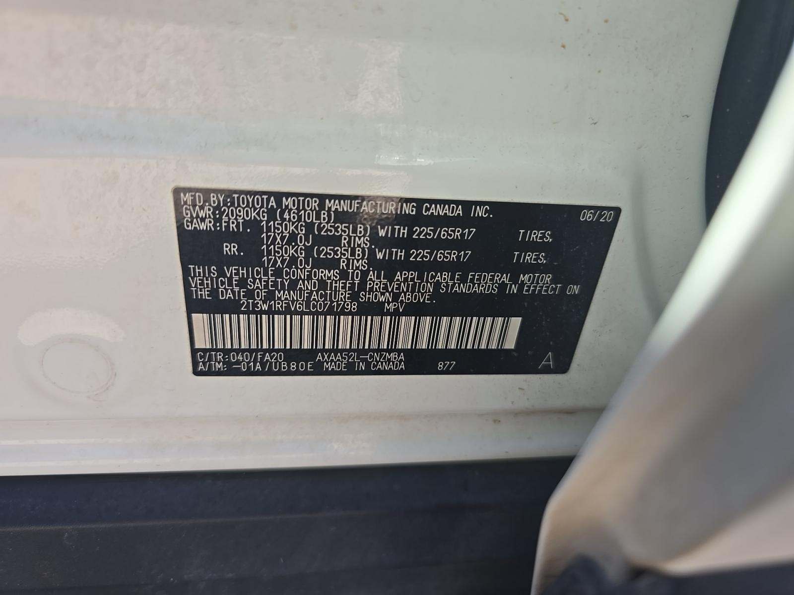 2020 Toyota RAV4 XLE FWD