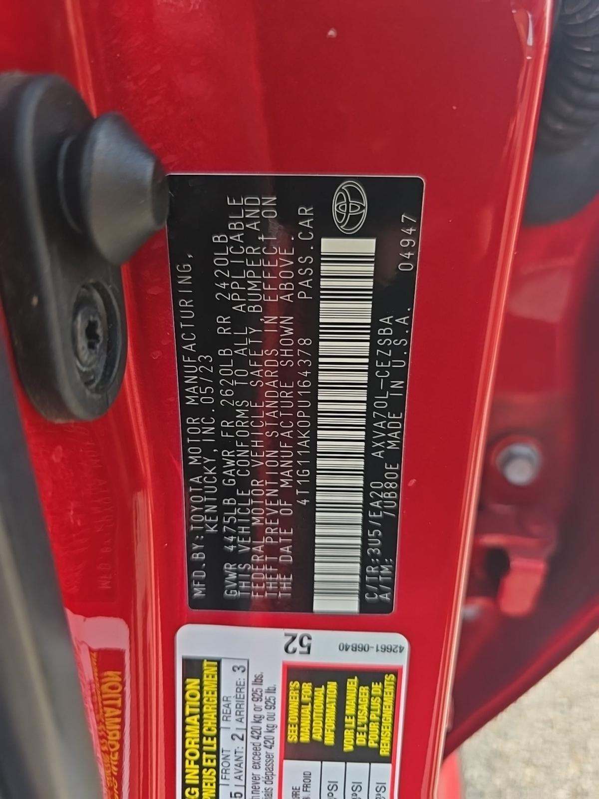 2023 Toyota Camry SE FWD