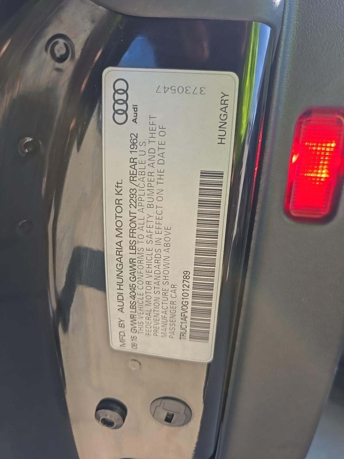 2016 Audi TTS Base AWD