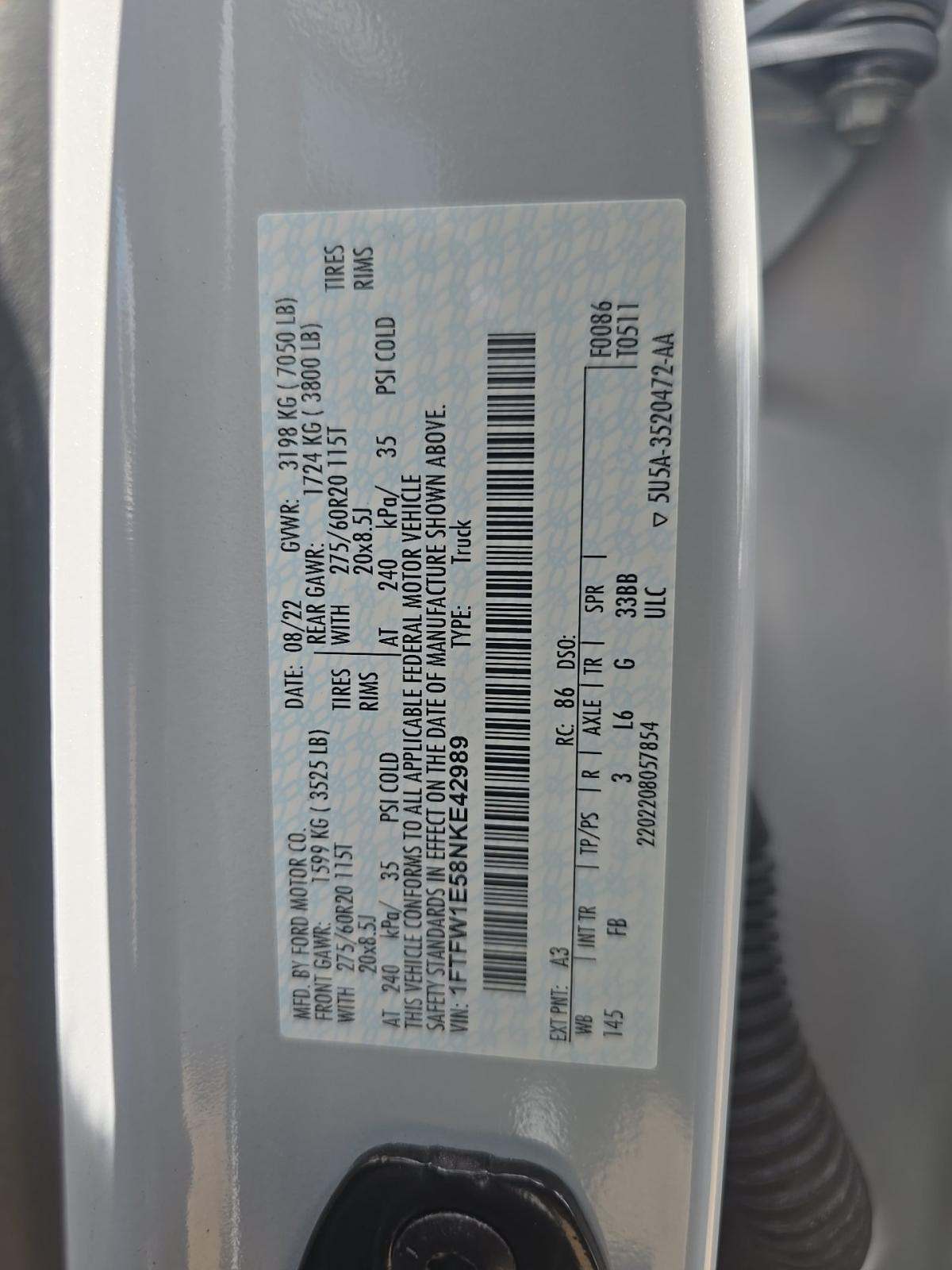 2022 Ford F-150 XLT AWD